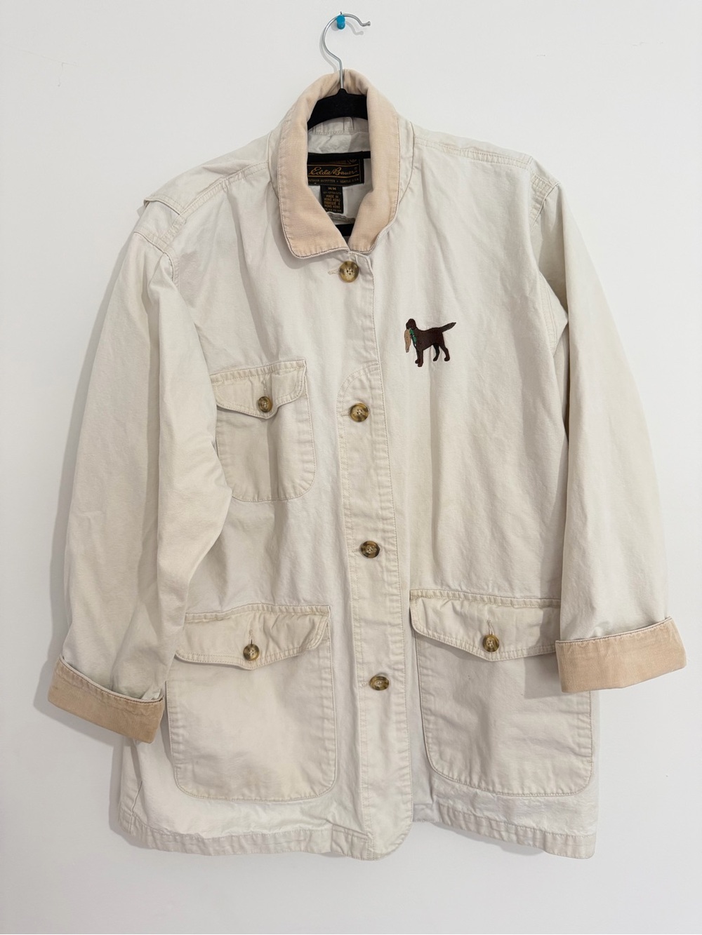 Eddie Bauer Jacket with Duck Dog Embroidery